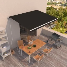Toldo retráctil automático gris antracita 450x350 cm de , Toldos - Ref: Foro24-3069009, Precio: 566,16 €, Descuento: %