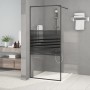 Mampara de ducha vidrio ESG transparente negro 90x195 cm de , Paredes y mamparas de ducha - Ref: Foro24-152146, Precio: 158,6...