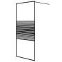 Duschwand aus schwarzem, transparentem ESG-Glas, 90 x 195 cm von , Duschwände und Duschwände - Ref: Foro24-152146, Preis: 162...