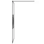 Duschwand aus schwarzem, transparentem ESG-Glas, 90 x 195 cm von , Duschwände und Duschwände - Ref: Foro24-152146, Preis: 162...