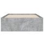 Cama con cajones madera ingeniería gris hormigón 90x200 cm de , Camas y somieres - Ref: Foro24-3207297, Precio: 134,35 €, Des...