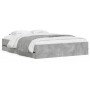 Cama con cajones madera ingeniería gris hormigón 140x200 cm de , Camas y somieres - Ref: Foro24-3207276, Precio: 199,92 €, De...