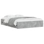 Cama con cajones madera ingeniería gris hormigón 140x200 cm de , Camas y somieres - Ref: Foro24-3207276, Precio: 199,92 €, De...