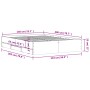 Cama con cajones madera ingeniería gris hormigón 140x200 cm de , Camas y somieres - Ref: Foro24-3207276, Precio: 199,92 €, De...