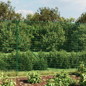 Cerca de alambre de acero galvanizado verde 1,6x25 m de , Paneles de vallas - Ref: Foro24-154060, Precio: 238,61 €, Descuento: %