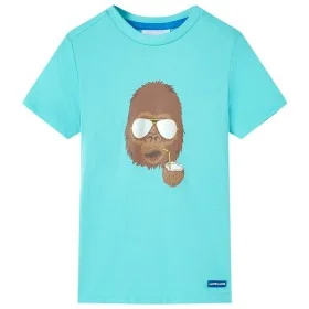 Camiseta infantil de manga corta color aguamarina 116 de , Camisetas para niños - Ref: Foro24-11621, Precio: 8,06 €, Descuent...