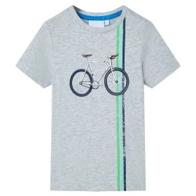 Gray children's short-sleeved T-shirt 116 by , Kids T-shirts - Ref: Foro24-12151, Price: 8,19 €, Discount: %