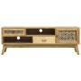 Mueble para TV madera tallada marrón 120x30x42 cm de vidaXL, Muebles TV - Ref: Foro24-285768, Precio: 156,37 €, Descuento: %