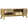 Mueble para TV madera tallada marrón 120x30x42 cm de vidaXL, Muebles TV - Ref: Foro24-285768, Precio: 156,37 €, Descuento: %