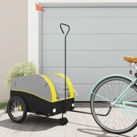 Remolque para bicicleta hierro negro y amarillo 45 kg de , Remolques para bicicletas - Ref: Foro24-94148, Precio: 85,52 €, De...