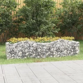 Galvanized iron arch shaped gabion bed 200x50x50 cm by , Pots and planters - Ref: Foro24-153542, Price: 58,30 €, Discount: %