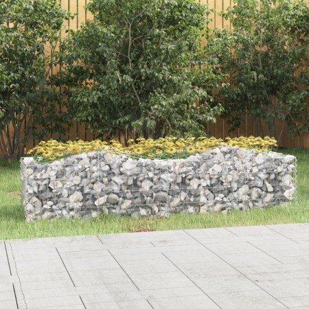 Arriate de gaviones forma arco hierro galvanizado 200x50x50 cm de , Maceteros y jardineras - Ref: Foro24-153542, Precio: 59,0...
