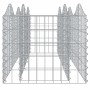 Arriate de gaviones forma arco hierro galvanizado 200x50x50 cm de , Maceteros y jardineras - Ref: Foro24-153542, Precio: 59,0...
