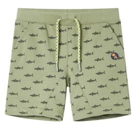 Pantalones cortos infantiles con cordón caqui claro 104 de , Pantalones de niños - Ref: Foro24-12325, Precio: 10,09 €, Descue...