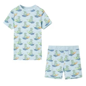 Pijama infantil de manga corta azul claro 128 de , Pantalones de niños - Ref: Foro24-11862, Precio: 11,24 €, Descuento: %