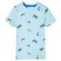 Camiseta infantil azul claro melange 140 de , Camisetas para niños - Ref: Foro24-11888, Precio: 8,64 €, Descuento: %