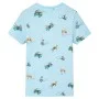 Camiseta infantil azul claro melange 140 de , Camisetas para niños - Ref: Foro24-11888, Precio: 8,64 €, Descuento: %
