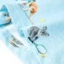 Camiseta infantil azul claro melange 140 de , Camisetas para niños - Ref: Foro24-11888, Precio: 8,64 €, Descuento: %