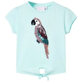 Camiseta infantil aguamarina claro 92 de , Camisetas para niños - Ref: Foro24-10554, Precio: 8,64 €, Descuento: %