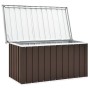 Caja de almacenaje para jardín marrón 129x67x65 cm de vidaXL, Cajas de almacenaje para exteriores - Ref: Foro24-46264, Precio...