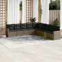 Set de muebles de jardín 9 pzas y cojines ratán sintético gris de , Conjuntos de jardín - Ref: Foro24-3258462, Precio: 525,22...