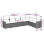Set de sofás de jardín 7 piezas con cojines ratán PE gris de , Conjuntos de jardín - Ref: Foro24-3258434, Precio: 437,12 €, D...