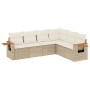 Juego de sofás jardín con cojines 6 pzas ratán sintético beige de , Conjuntos de jardín - Ref: Foro24-3259244, Precio: 474,28...
