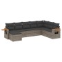 Set de sofás de jardín 8 pzas y cojines ratán sintético gris de , Conjuntos de jardín - Ref: Foro24-3259491, Precio: 524,67 €...