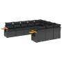 Set de sofás de jardín 10 pzas cojines ratán sintético negro de , Conjuntos de jardín - Ref: Foro24-3259577, Precio: 665,05 €...