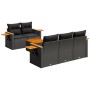 Set de sofás de jardín 6 piezas y cojines ratán sintético negro de , Conjuntos de jardín - Ref: Foro24-3259024, Precio: 514,7...
