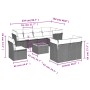 Set de muebles de jardín 9 pzas y cojines ratán sintético gris de , Conjuntos de jardín - Ref: Foro24-3223743, Precio: 529,52...