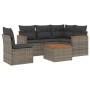 Set de muebles de jardín 6 pzas y cojines ratán sintético gris de , Conjuntos de jardín - Ref: Foro24-3258385, Precio: 387,99...
