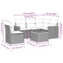 Set de muebles de jardín 6 pzas y cojines ratán sintético gris de , Conjuntos de jardín - Ref: Foro24-3258385, Precio: 387,99...