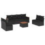 Set de sofás de jardín 8 piezas y cojines ratán sintético negro de , Conjuntos de jardín - Ref: Foro24-3258296, Precio: 523,1...