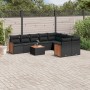 Set de sofás de jardín 10 pzas cojines ratán sintético negro de , Conjuntos de jardín - Ref: Foro24-3260389, Precio: 634,63 €...