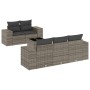 Set de muebles de jardín 6 pzas y cojines ratán sintético gris de , Conjuntos de jardín - Ref: Foro24-3254637, Precio: 439,81...