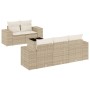 Juego de sofás jardín con cojines 6 pzas ratán sintético beige de , Conjuntos de jardín - Ref: Foro24-3254635, Precio: 505,97...