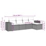 Set de muebles de jardín 5 pzas y cojines ratán sintético negro de , Conjuntos de jardín - Ref: Foro24-3254822, Precio: 347,0...