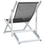 Sillas de playa plegables 2 unidades aluminio y textilene gris de , Sillas de jardín - Ref: Foro24-360167, Precio: 123,18 €, ...