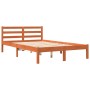 Estructura de cama madera maciza pino marrón cera 150x200 cm de , Camas y somieres - Ref: Foro24-844146, Precio: 99,27 €, Des...
