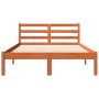 Estructura de cama madera maciza pino marrón cera 150x200 cm de , Camas y somieres - Ref: Foro24-844146, Precio: 99,27 €, Des...
