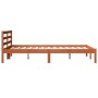 Estructura de cama madera maciza pino marrón cera 150x200 cm de , Camas y somieres - Ref: Foro24-844146, Precio: 99,27 €, Des...