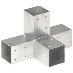 X-shaped post connector galvanized metal 71x71 mm by vidaXL, fence posts - Ref: Foro24-145459, Price: 26,26 €, Discount: %