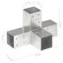 X-shaped post connector galvanized metal 71x71 mm by vidaXL, fence posts - Ref: Foro24-145459, Price: 26,26 €, Discount: %