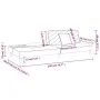 Sofá cama de 2 plazas con dos almohadas tela negro de , Sofás - Ref: Foro24-375889, Precio: 249,15 €, Descuento: %