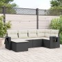 Set de sofás de jardín 6 piezas y cojines ratán sintético negro de , Conjuntos de jardín - Ref: Foro24-3252793, Precio: 382,9...