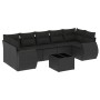 Set de sofás de jardín 8 piezas y cojines ratán sintético negro de , Conjuntos de jardín - Ref: Foro24-3253472, Precio: 526,1...