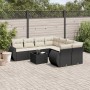Set de sofás de jardín 8 piezas y cojines ratán sintético negro de , Conjuntos de jardín - Ref: Foro24-3253493, Precio: 566,3...