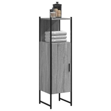Armario de baño madera de ingeniería gris Sonoma 33x33x120,5 cm de , Tocadores - Ref: Foro24-842469, Precio: 59,73 €, Descuen...