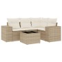 Juego de sofás jardín con cojines 5 pzas ratán sintético beige de , Conjuntos de jardín - Ref: Foro24-3254855, Precio: 401,16...